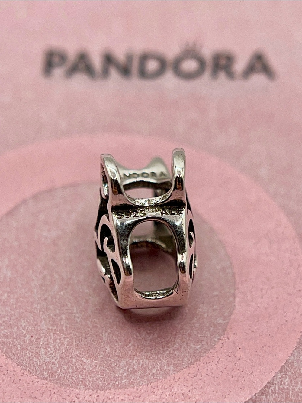 Pandora Disney Minnie Mouse Openwork Sterling Silver Charm - Picture 4 of 7